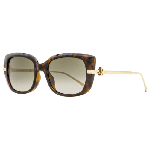 Jimmy Choo womens rectangular sunglasses orla/g/s 086ha havana/gold 54mm