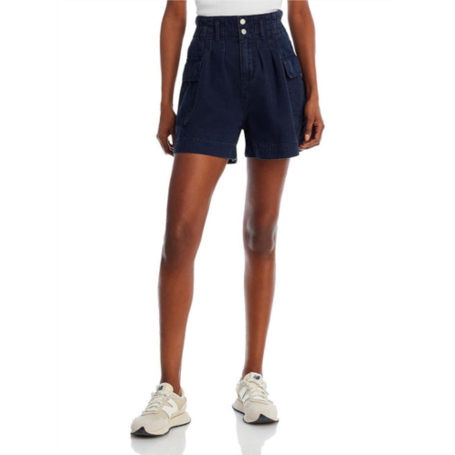 [BLANKNYC] womens cotton blend utility high-waist shorts