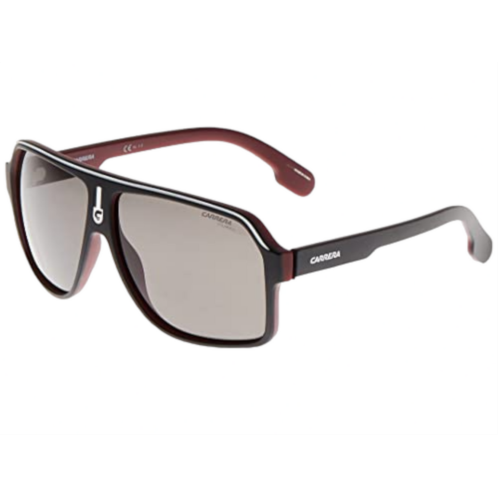 Carrera mens 1001/s matte black polarized square sunglasses