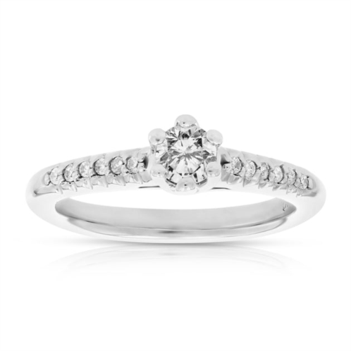 Vir Jewels 0.60 cttw diamond engagement ring 10k white gold bridal wedding