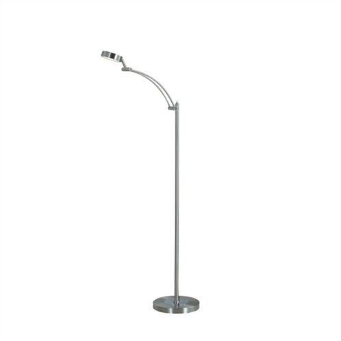 Simplie Fun 54-inch-long tinsley silver integrated led task floor lamp
