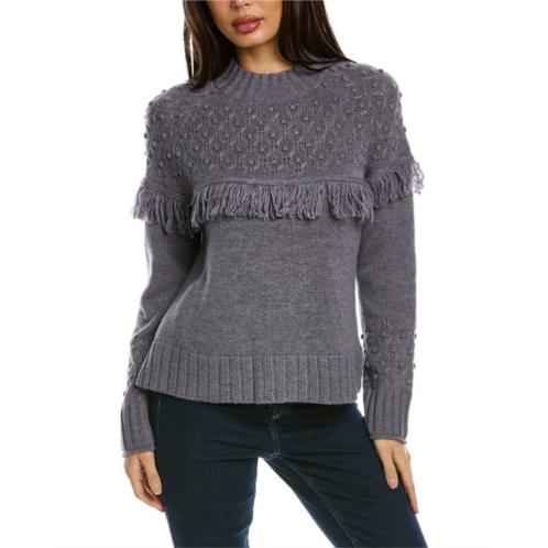 Hannah Rose rosebud wool & cashmere-blend sweater