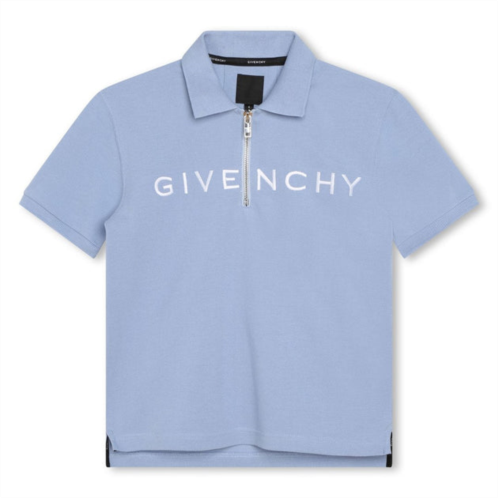 Givenchy pale blue logo polo
