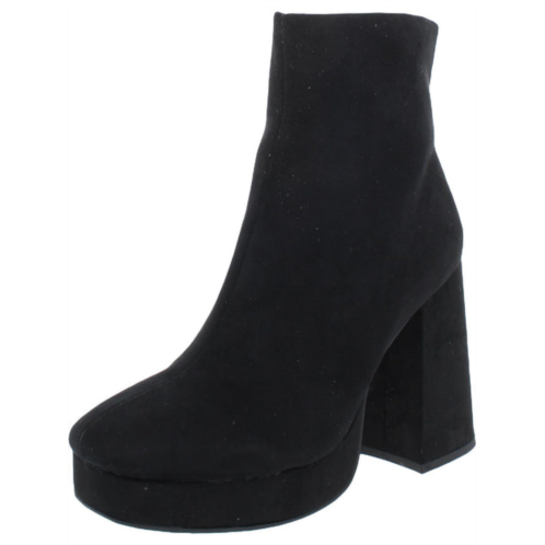 Wild Pair coraa womens faux suede zip up ankle boots