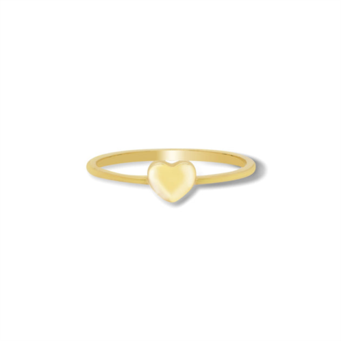 The Lovery gold puffy heart ring