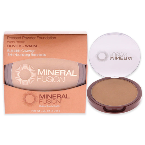 Mineral Fusion pressed powder foundation - 03 olive by for women - 0.32 oz foundation