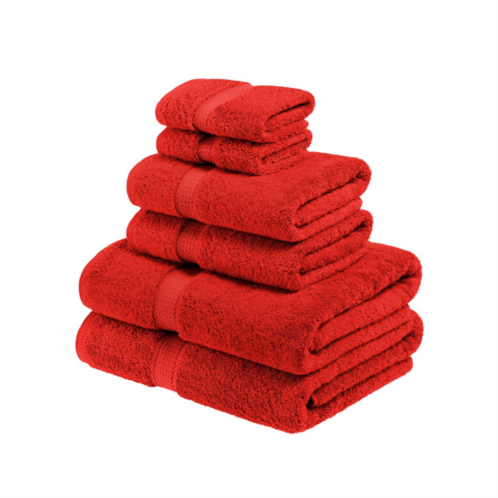 Superior solid egyptian cotton 6-piece towel set