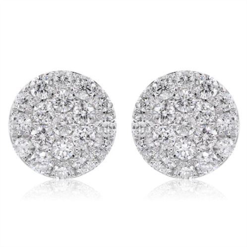 DIANA M. 14k white gold 0.50cts diamond stud earrings