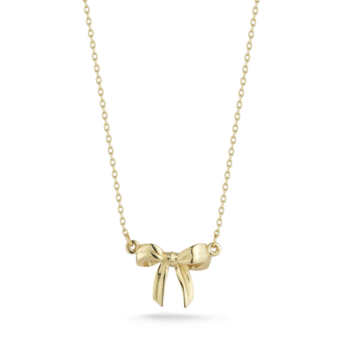 Ember Fine Jewelry 14k gold bow necklace