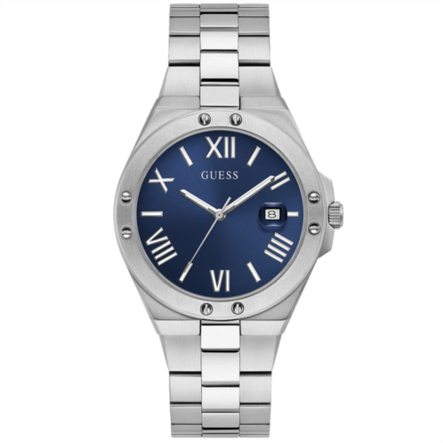 Guess mens classic blue dial watch