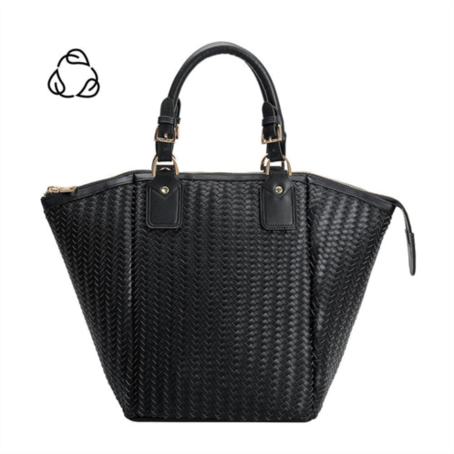 Melie Bianco valerie black recycled vegan tote bag