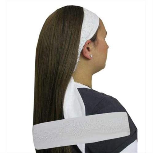 CoverYourHair 20470 white dashing headband with tails
