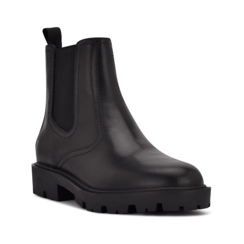 Nine West yeeps womens leather pull on chelsea boots