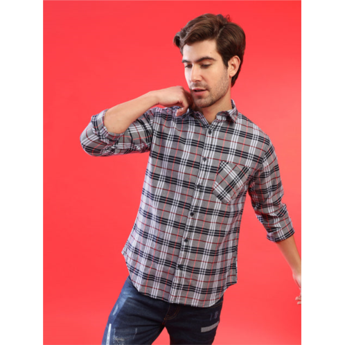 Campus Sutra men checkered stylish new trends spread casual shirt
