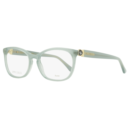 Jimmy Choo womens oval eyeglasses jc317 1ed transparent green 54mm
