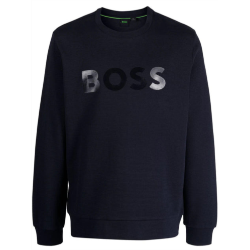 Hugo Boss men salbo mirror ncsa slim fit cotton pullover sweater