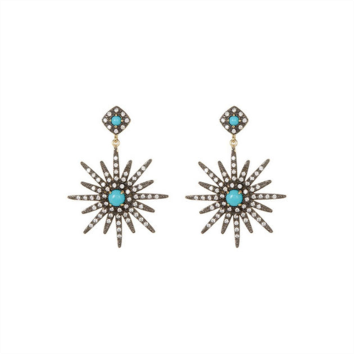 Adornia starburst earrings silver