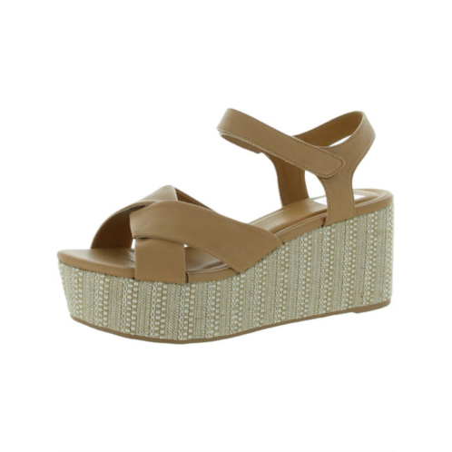 DV By Dolce Vita vinly womens leather woven flatform sandals