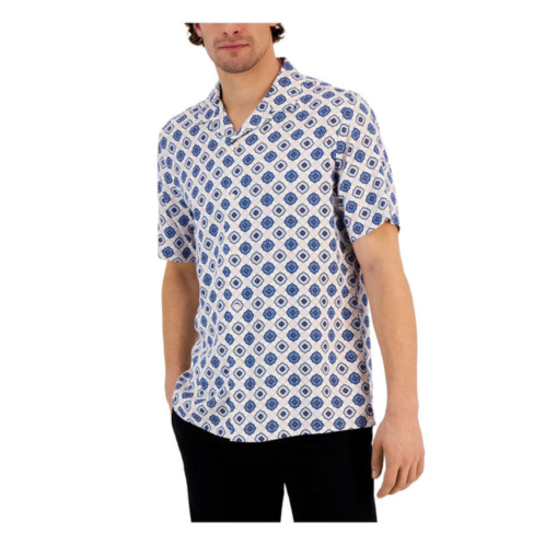 Club Room mens silk blend collared button-down shirt