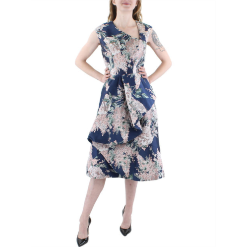 Kay Unger New York veronica womens jacquard floral cocktail and party dress