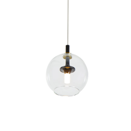 VONN Lighting portofino vap2161ab 7 integrated led pendant lighting fixture with glass shade in antique brass