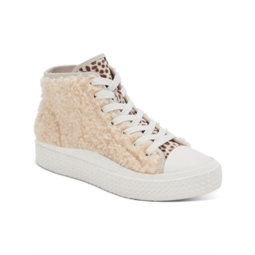 Dolce Vita veola plush womens leather calf hair casual and fashion sneakers