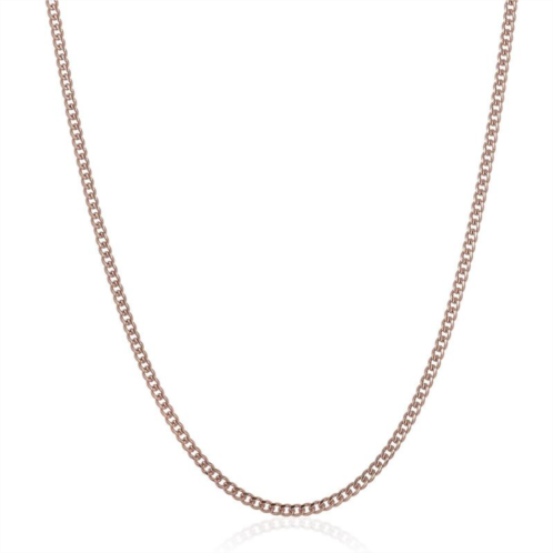 Crucible Jewelry crucible los angeles 3.5mm stainless steel rounded curb chain 22 inches