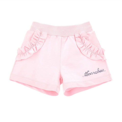 Monnalisa pink logo shorts