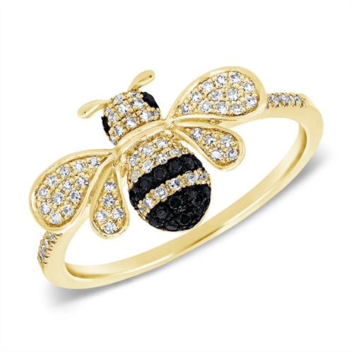 Sabrina Designs 14k gold diamond bumble bee ring