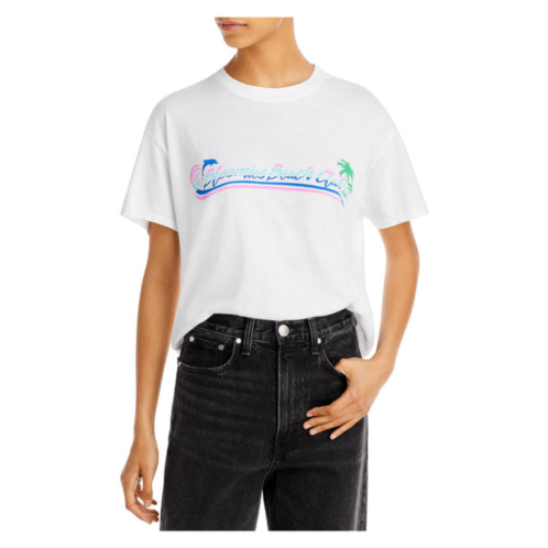 Bloomies beach club womens graphic cotton t-shirt