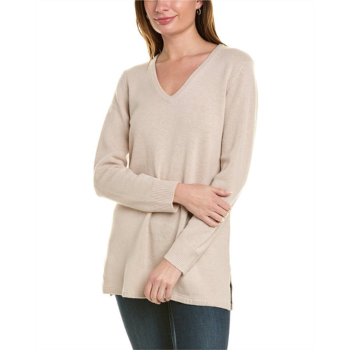 Sail to Sable v-neck wool tunic sweater