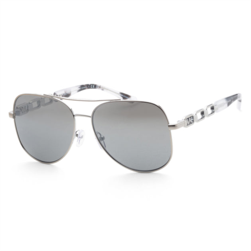 Michael Kors womens mk1121-115388 chianti 58mm silver sunglasses