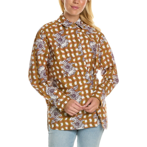 Rebecca Taylor gingham daisy shirt