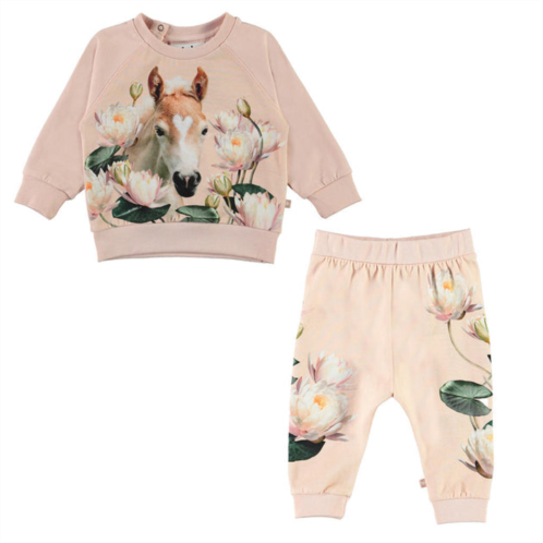 Molo pink lily foal t-shirt