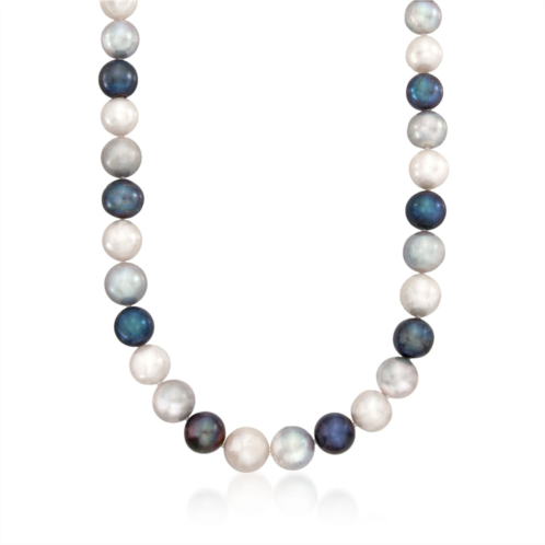 Ross-Simons 12-13mm multicolored cultured pearl necklace with 14kt yellow gold