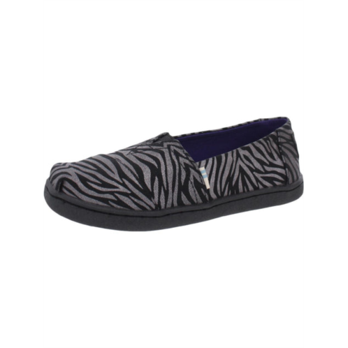 Toms alpargata girls little kid zebra print fashion loafers