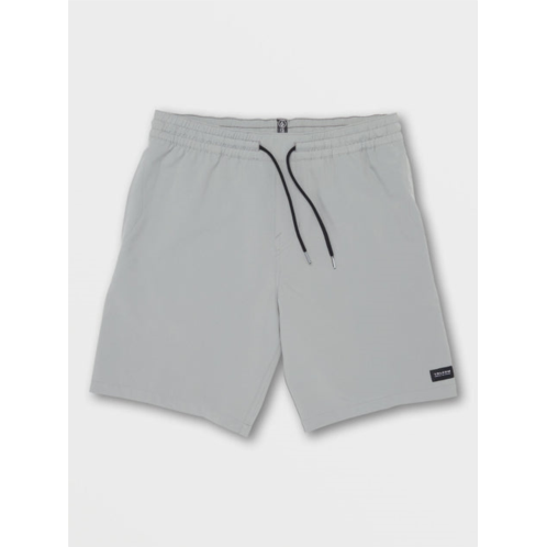 Volcom stones hybrid elastic waist shorts - grey