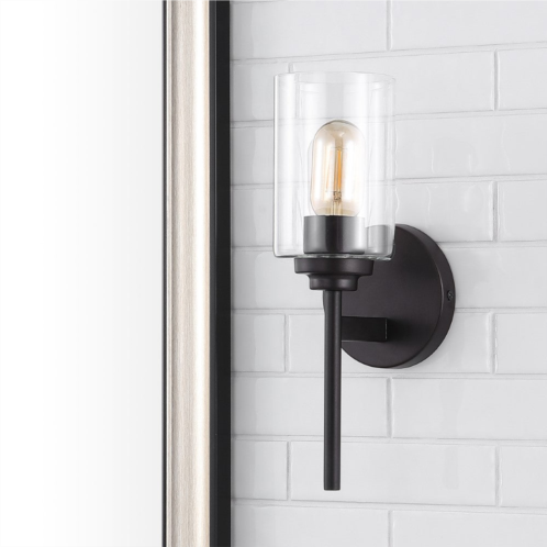 JONATHAN Y juno 13 1-light farmhouse industrial iron cylinder led sconce