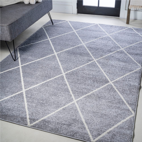 JONATHAN Y cole minimalist diamond trellis area rug