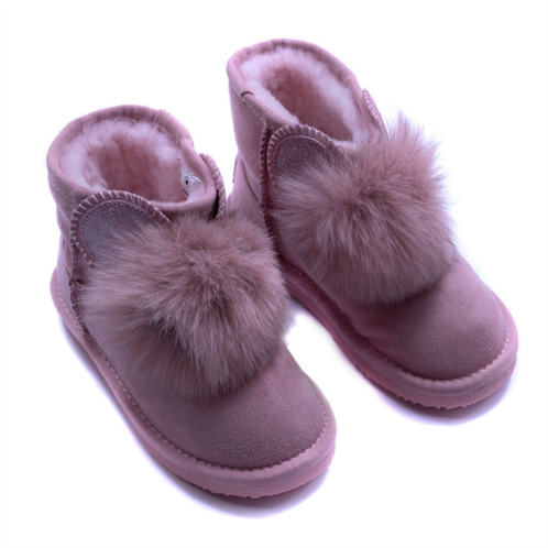 Master of Arts pink fur boots