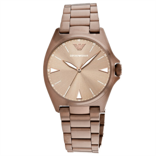 Armani mens gold dial watch