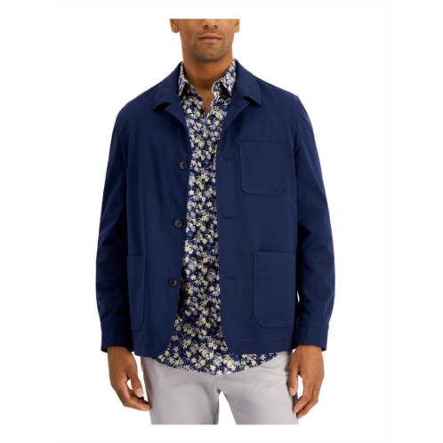 Alfani mens collared button front shirt jacket