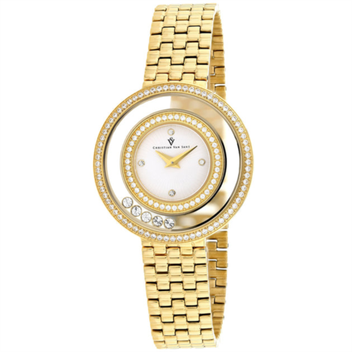 Christian Van Sant womens white dial watch