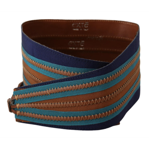 Exte leather wide waistband tie fastening womens belt