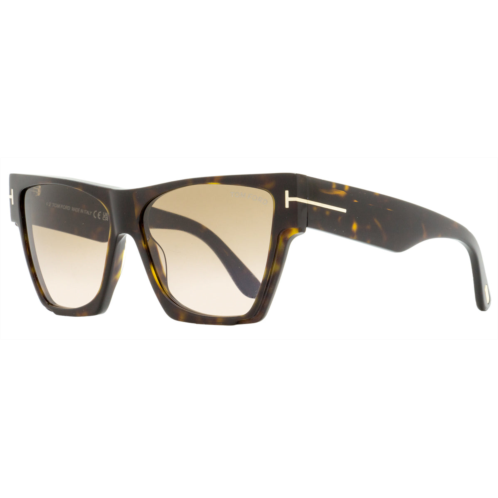 Tom Ford womens geometric sunglasses tf942 dove 52k dark havana 59mm