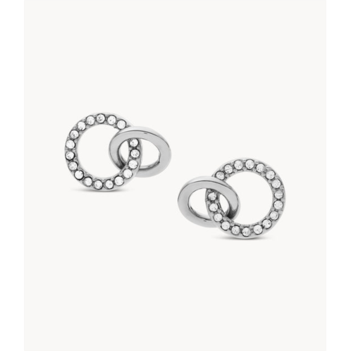 Fossil womens stainless steel stud earring