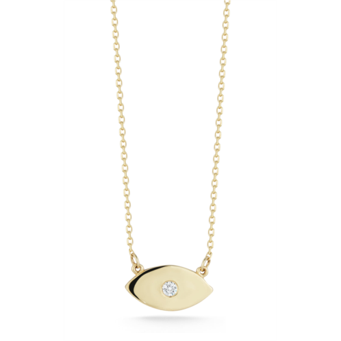 Ember Fine Jewelry 14k gold & diamond evil eye necklace