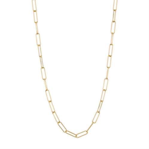 Adornia paper clip chain gold