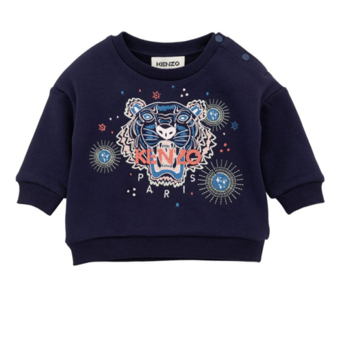 KENZO navy blue graphic sweater