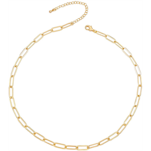 Rachel Glauber rg 14k gold plated cable link chain adjustable necklace